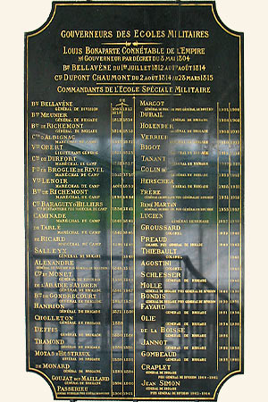 Commandants de l’Ecole Spéciale Militaire de 1803 à 1964