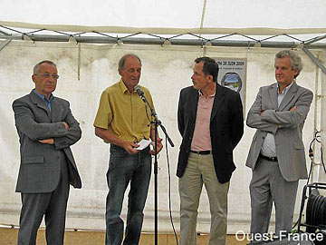 Robert Perrot, Jo Costard, Pierre Yves Rebout, Jean Luc Bléher, le 27 juin 2009 au Vauvert
