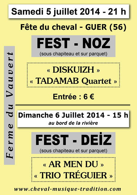 Flyer Fest-Noz et Fest-Deiz 2014